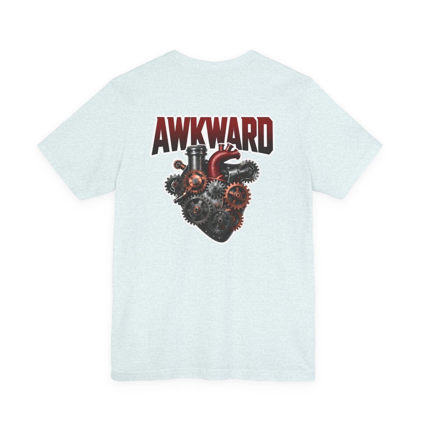 Steampunk 3D Mechanical Heart Tee — AWKWARD Back Graphic