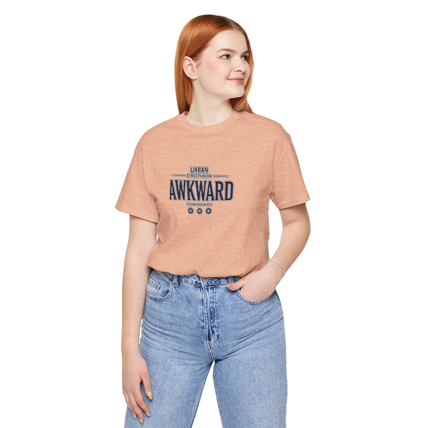Awkward Graphic Tee — 'Urban Street Union' Retro Collegiate Shirt