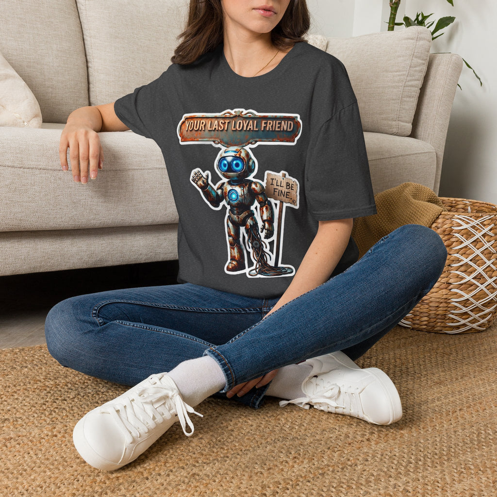 YOUR LAST LOYAL FRIEND Robot T-Shirt — 3D Retro Robot Graphic for Tech Lovers