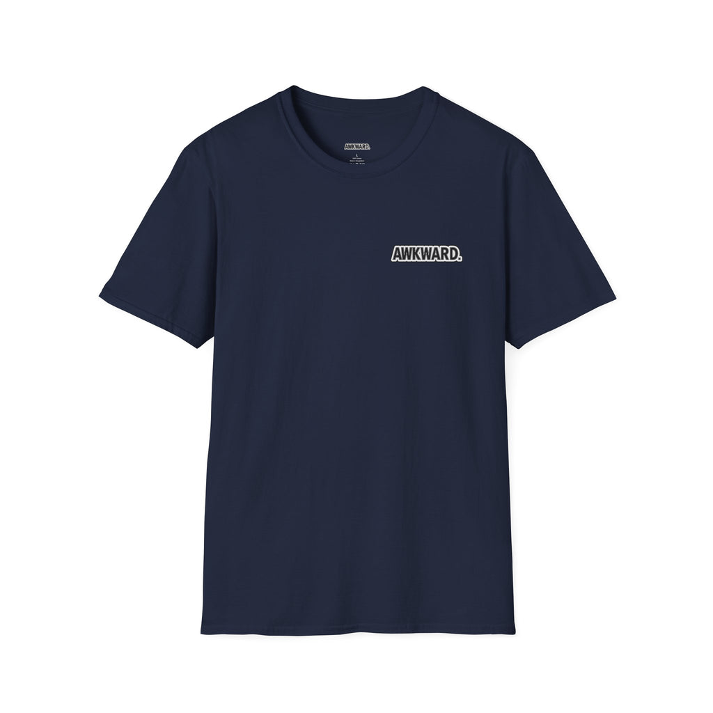 AWKWARD. T-Shirt — 3D Quirky Robot “Your Last Loyal Friend” Back Graphic