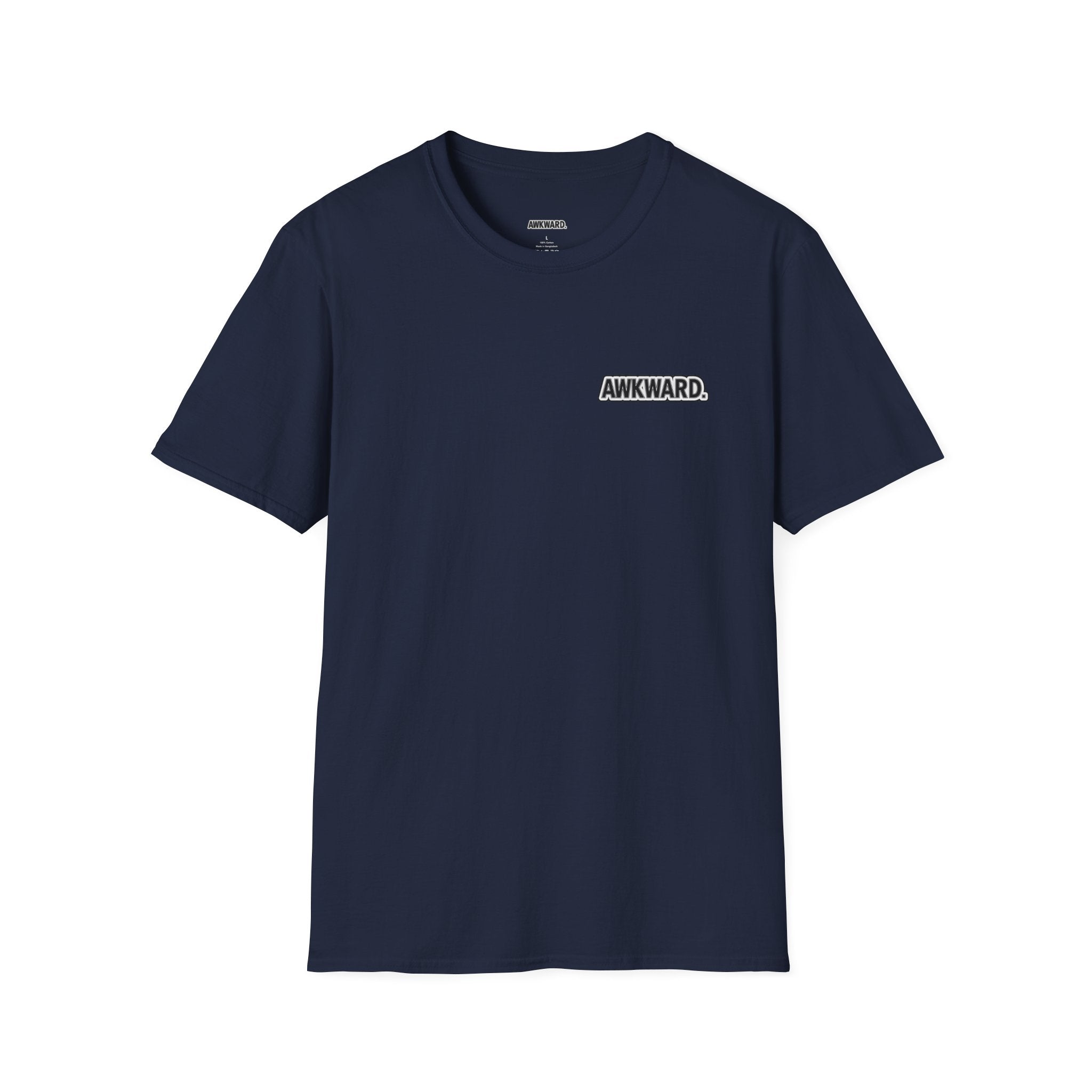 AWKWARD. T-Shirt — 3D Quirky Robot “Your Last Loyal Friend” Back Graphic