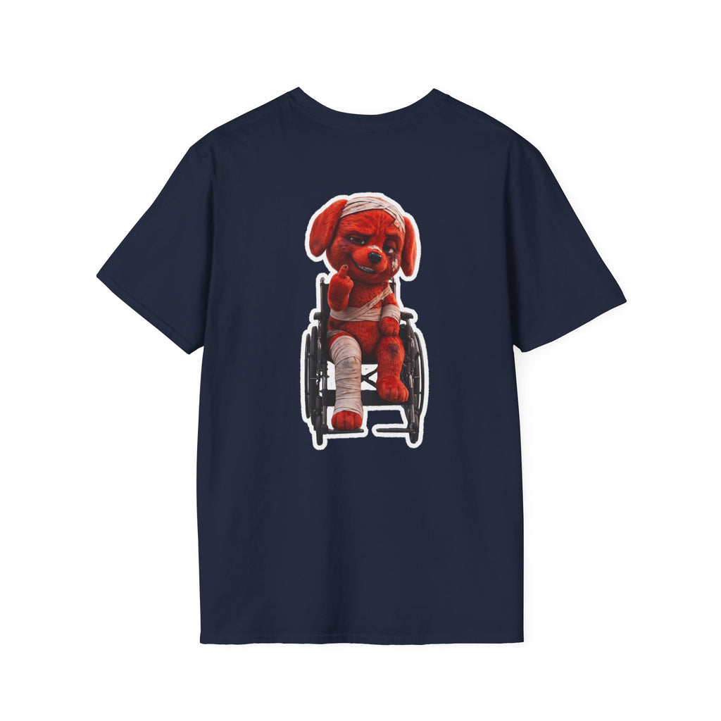 AWKWARD. Tee — Edgy Bandaged Dog Wheelchair Graphic Streetwear Shirt