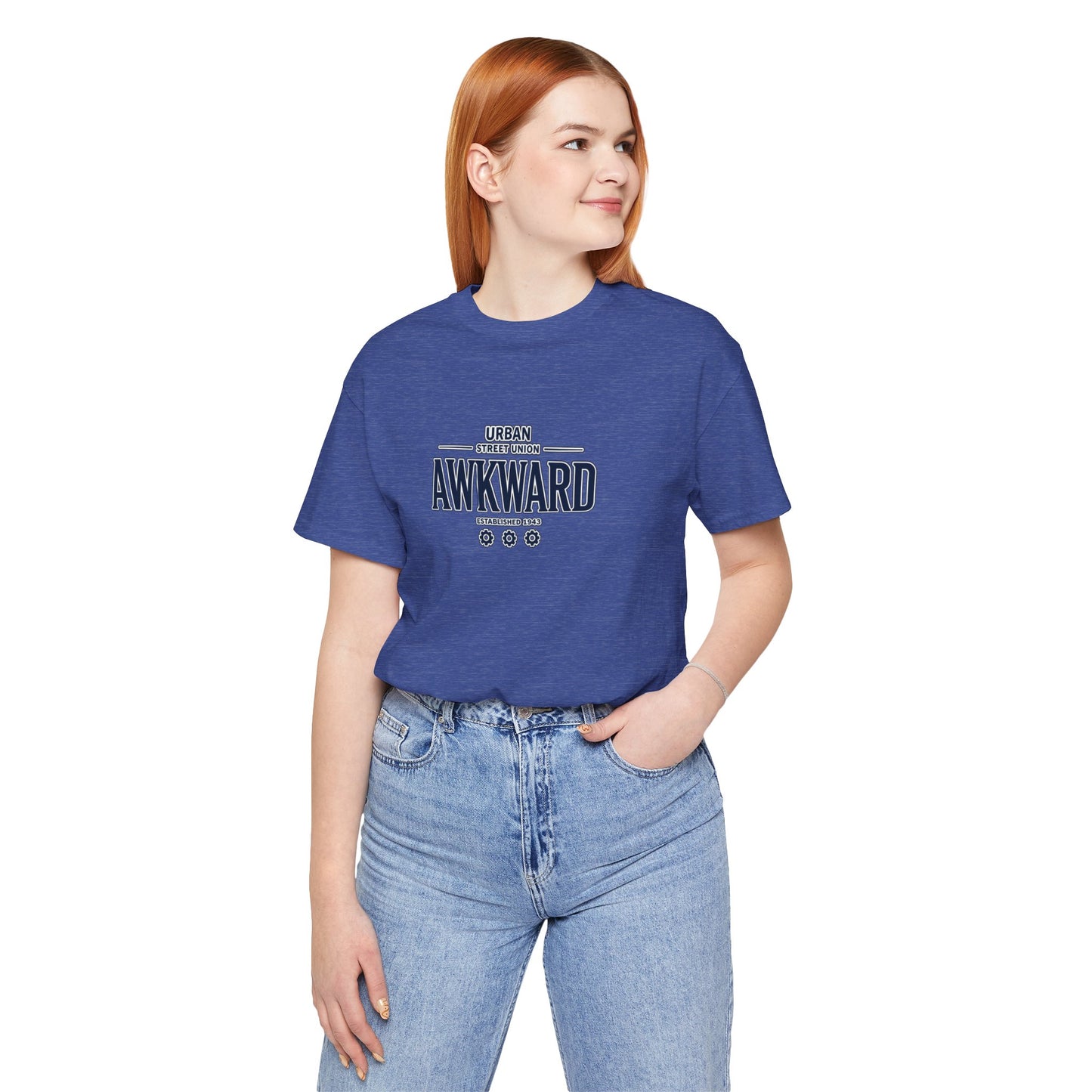 Awkward Graphic Tee — 'Urban Street Union' Retro Collegiate Shirt