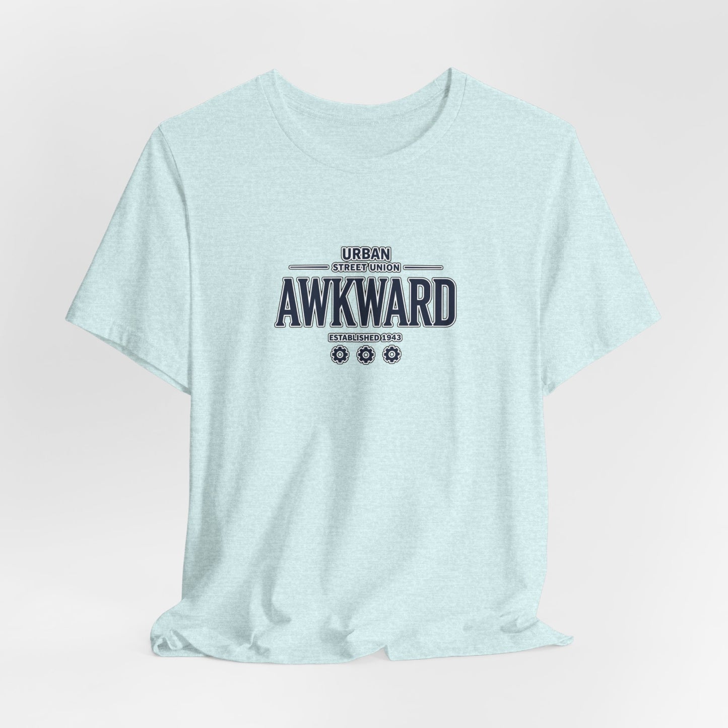 Awkward Graphic Tee — 'Urban Street Union' Retro Collegiate Shirt