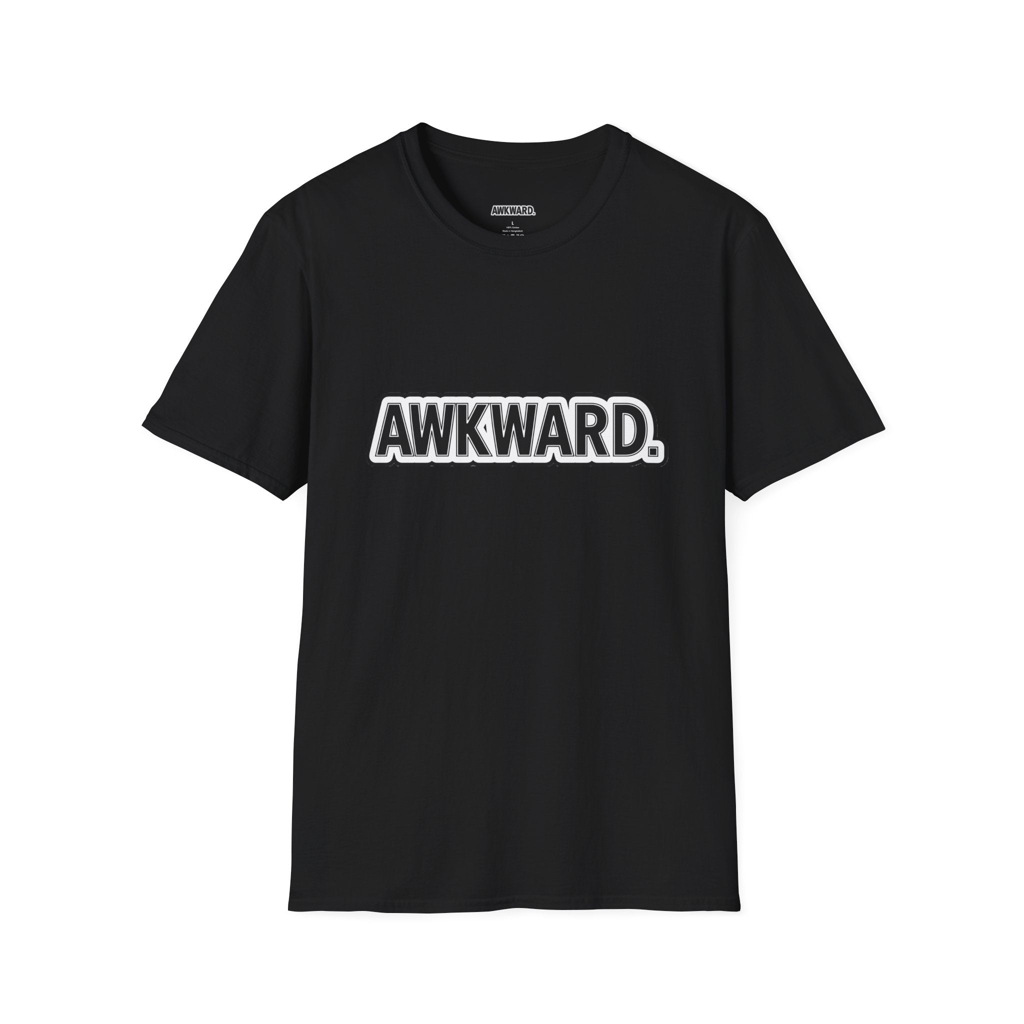 AWKWARD. Tee — Edgy Bandaged Dog Wheelchair Graphic Streetwear Shirt