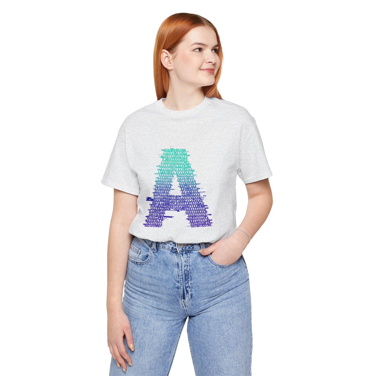 3D Glitch 'A' Tee — Premium Glitch-Art T-Shirt