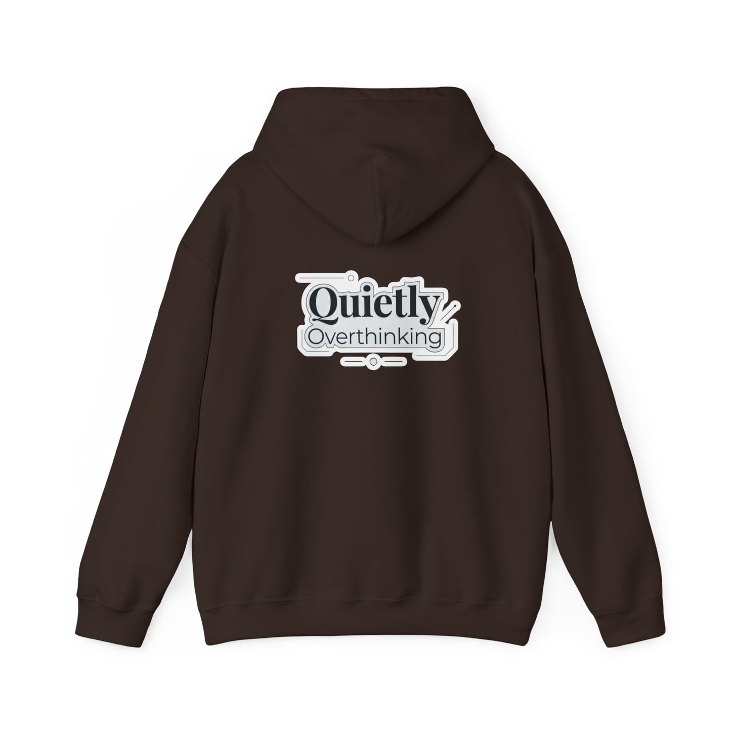 Quietly Overthinking Hoodie | Minimalist Abstract Streetwear | Gildan Heavy Blend