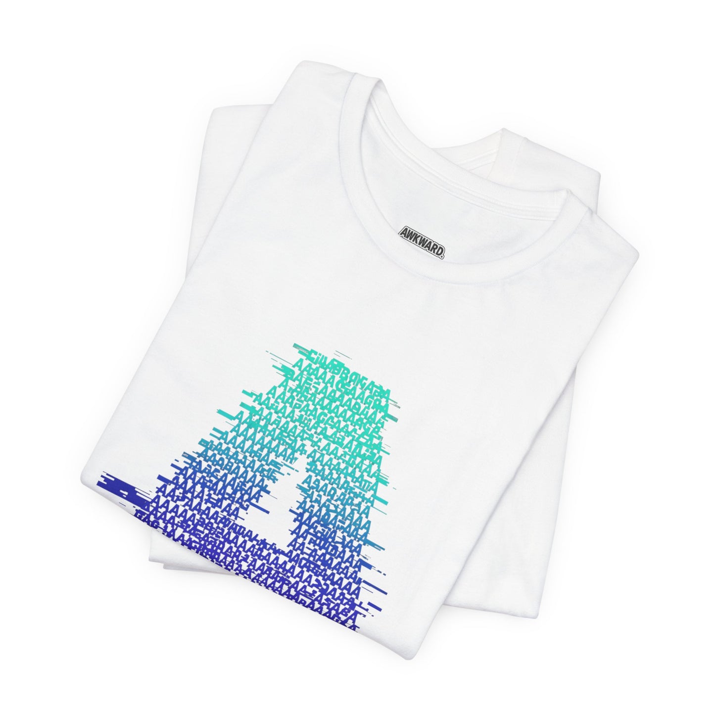 3D Glitch 'A' Tee — Premium Glitch-Art T-Shirt