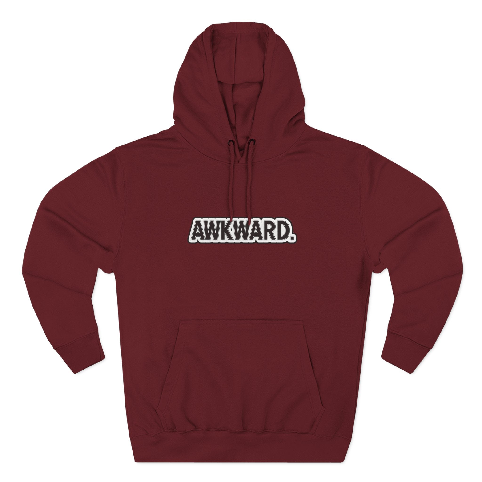 AWKWARD. Fleece Hoodie — Injured Dog Wheelchair 3D Streetwear