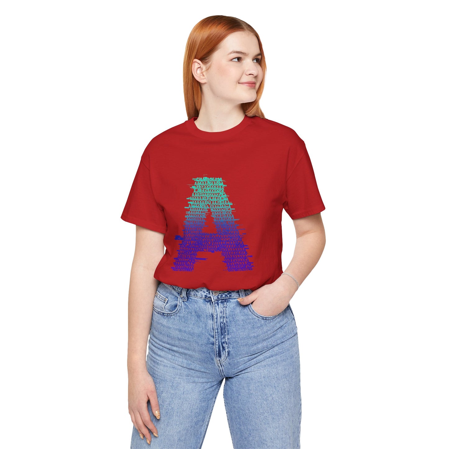 3D Glitch 'A' Tee — Premium Glitch-Art T-Shirt