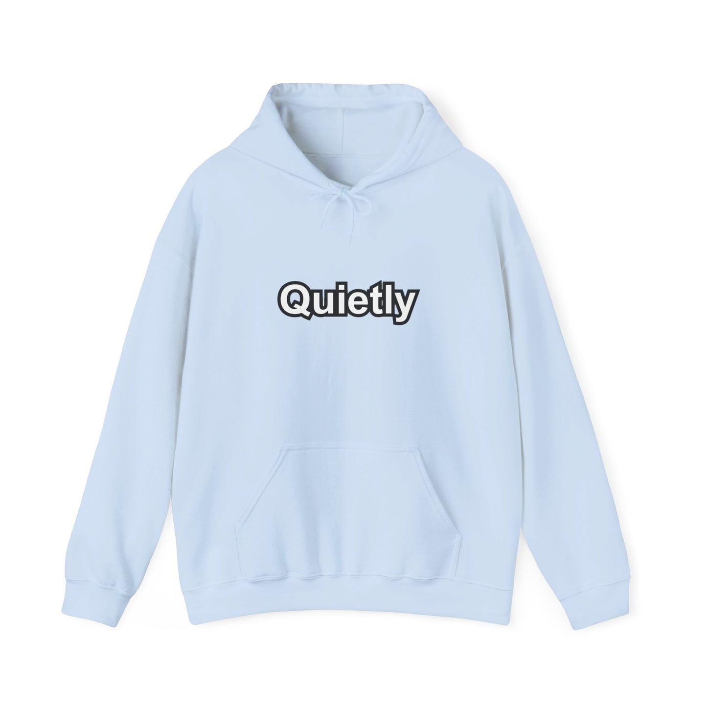 Quietly Overthinking Hoodie | Minimalist Abstract Streetwear | Gildan Heavy Blend