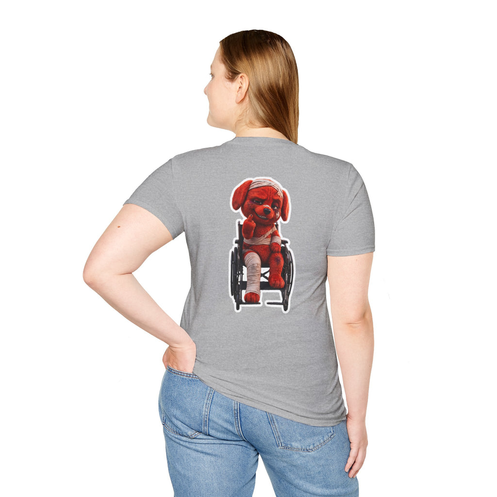 AWKWARD. Tee — Edgy Bandaged Dog Wheelchair Graphic Streetwear Shirt