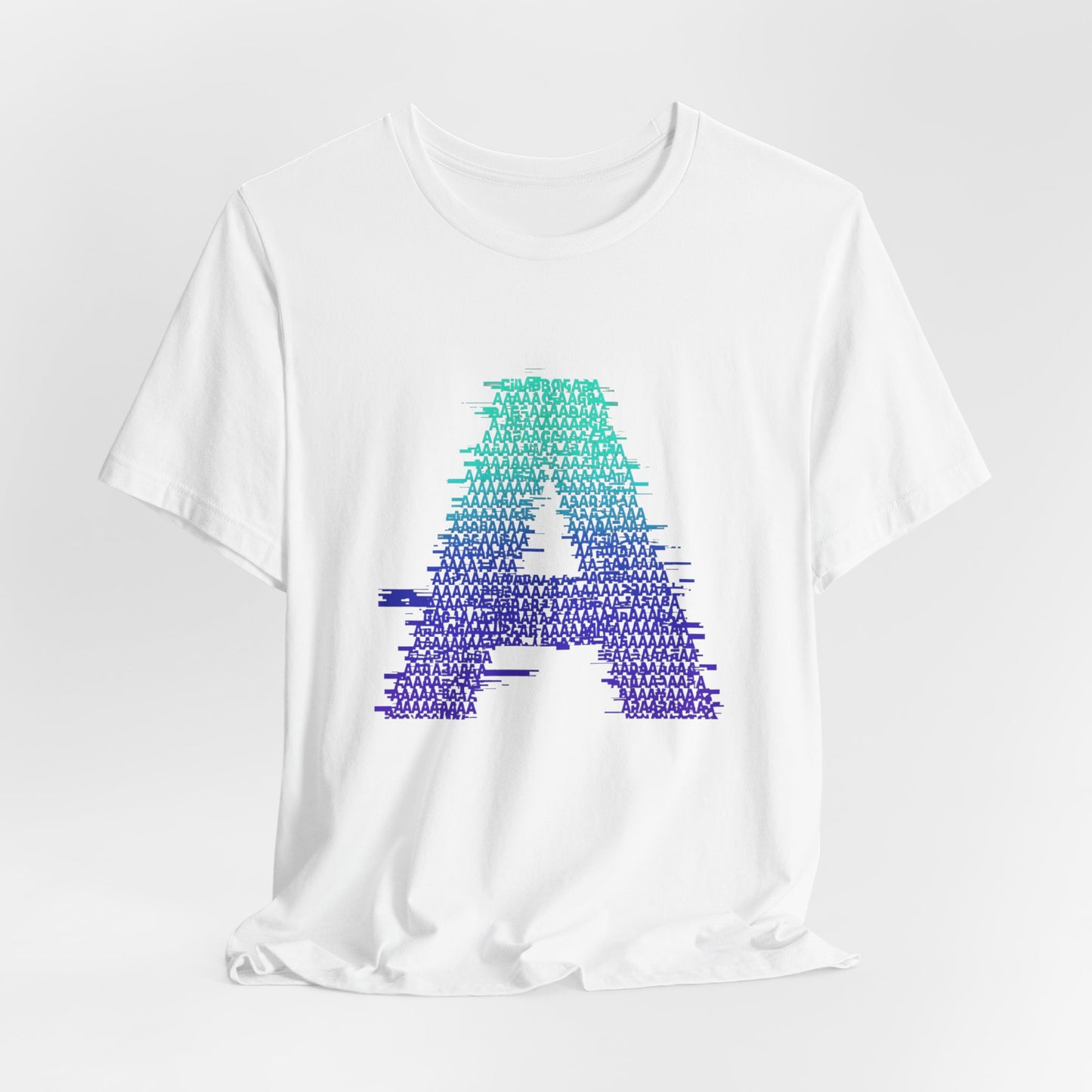 3D Glitch 'A' Tee — Premium Glitch-Art T-Shirt