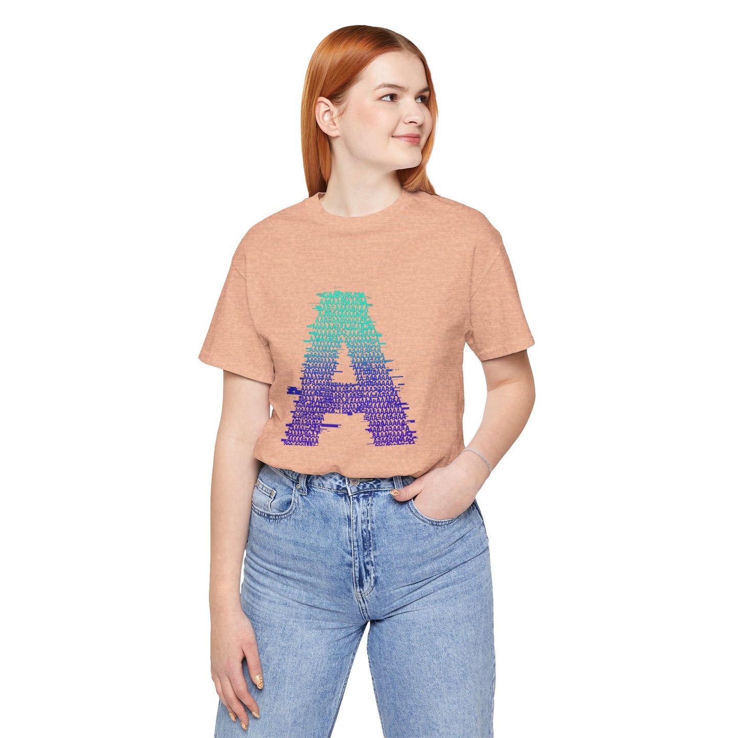 3D Glitch 'A' Tee — Premium Glitch-Art T-Shirt