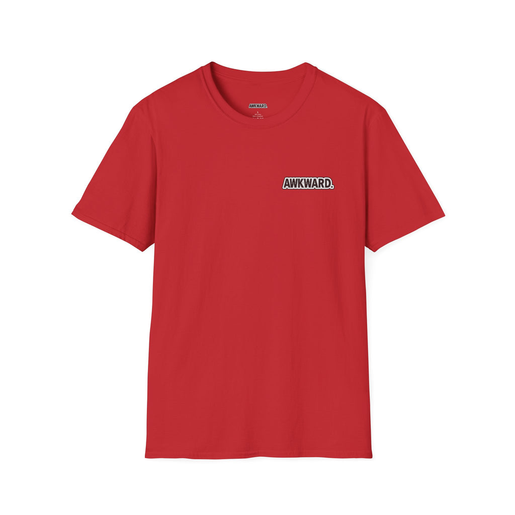 AWKWARD. T-Shirt — 3D Quirky Robot “Your Last Loyal Friend” Back Graphic
