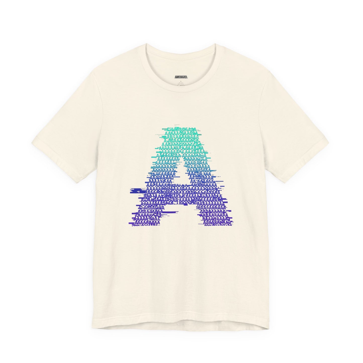 3D Glitch 'A' Tee — Premium Glitch-Art T-Shirt