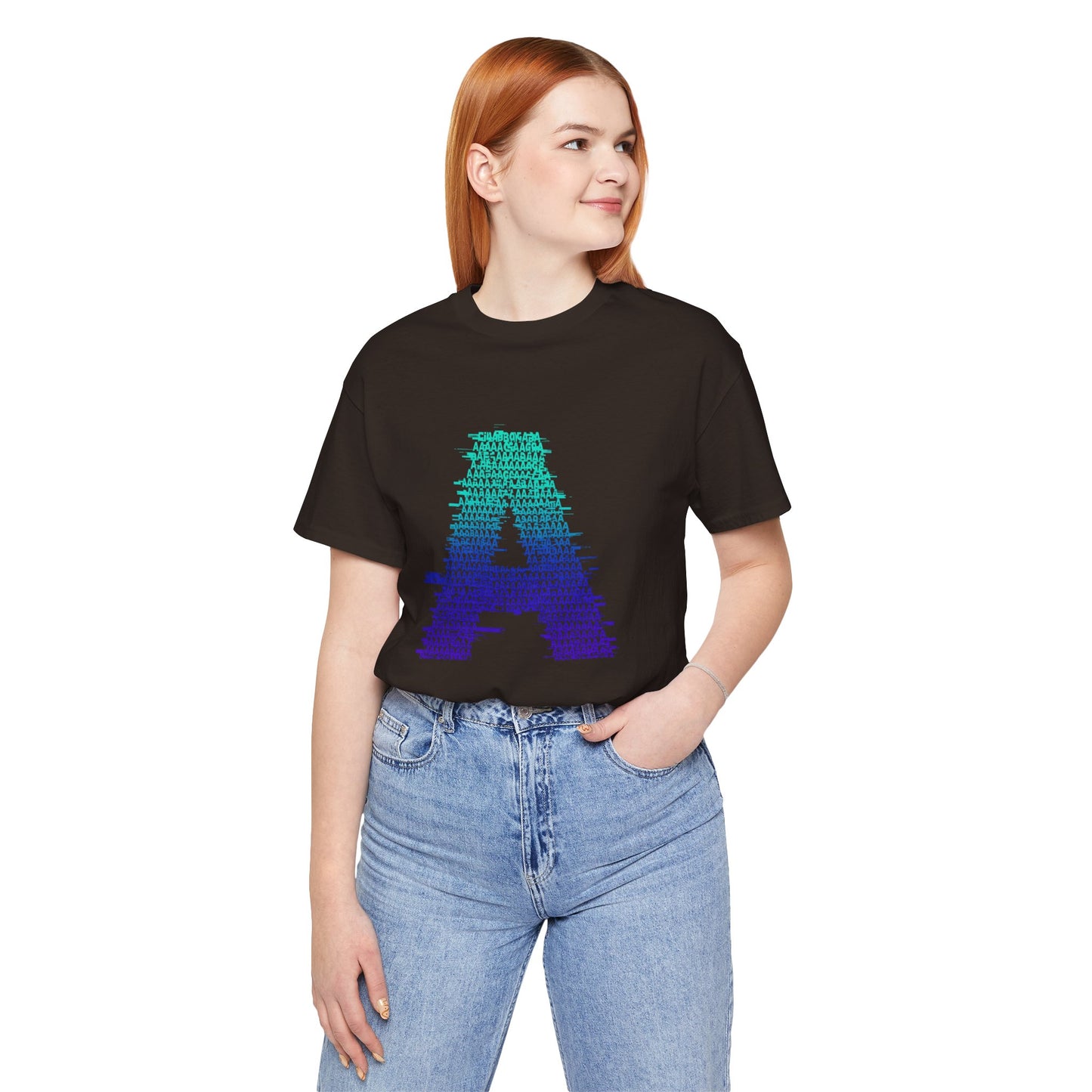 3D Glitch 'A' Tee — Premium Glitch-Art T-Shirt