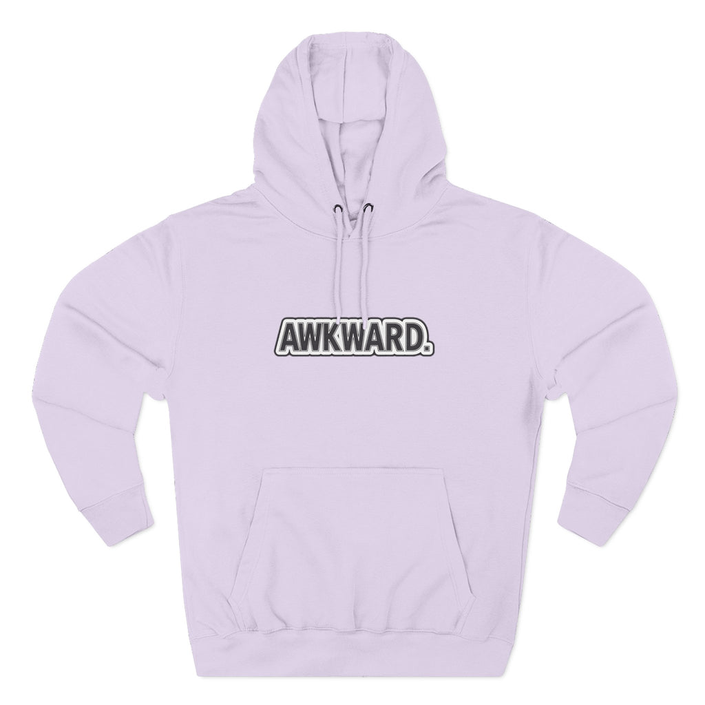 AWKWARD. Fleece Hoodie — Injured Dog Wheelchair 3D Streetwear