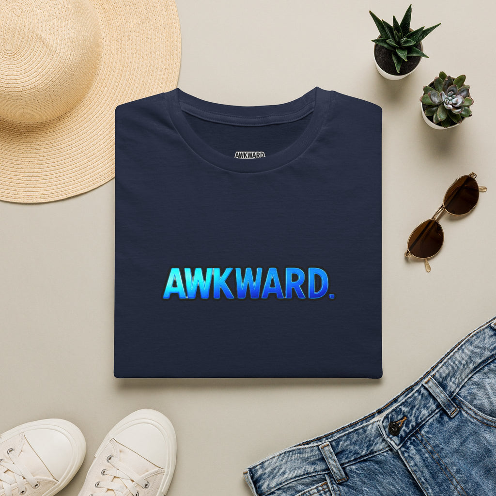 AWKWARD Tee — 3D Injured Red Dog in Wheelchair, Dark Humor Streetwear