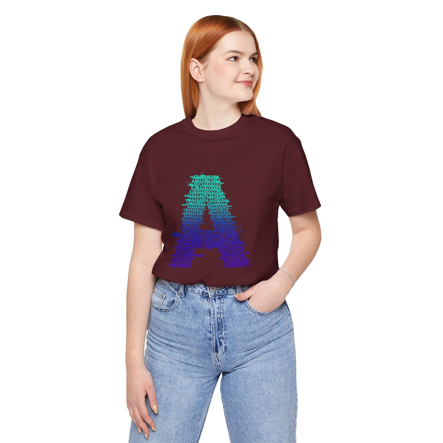 3D Glitch 'A' Tee — Premium Glitch-Art T-Shirt