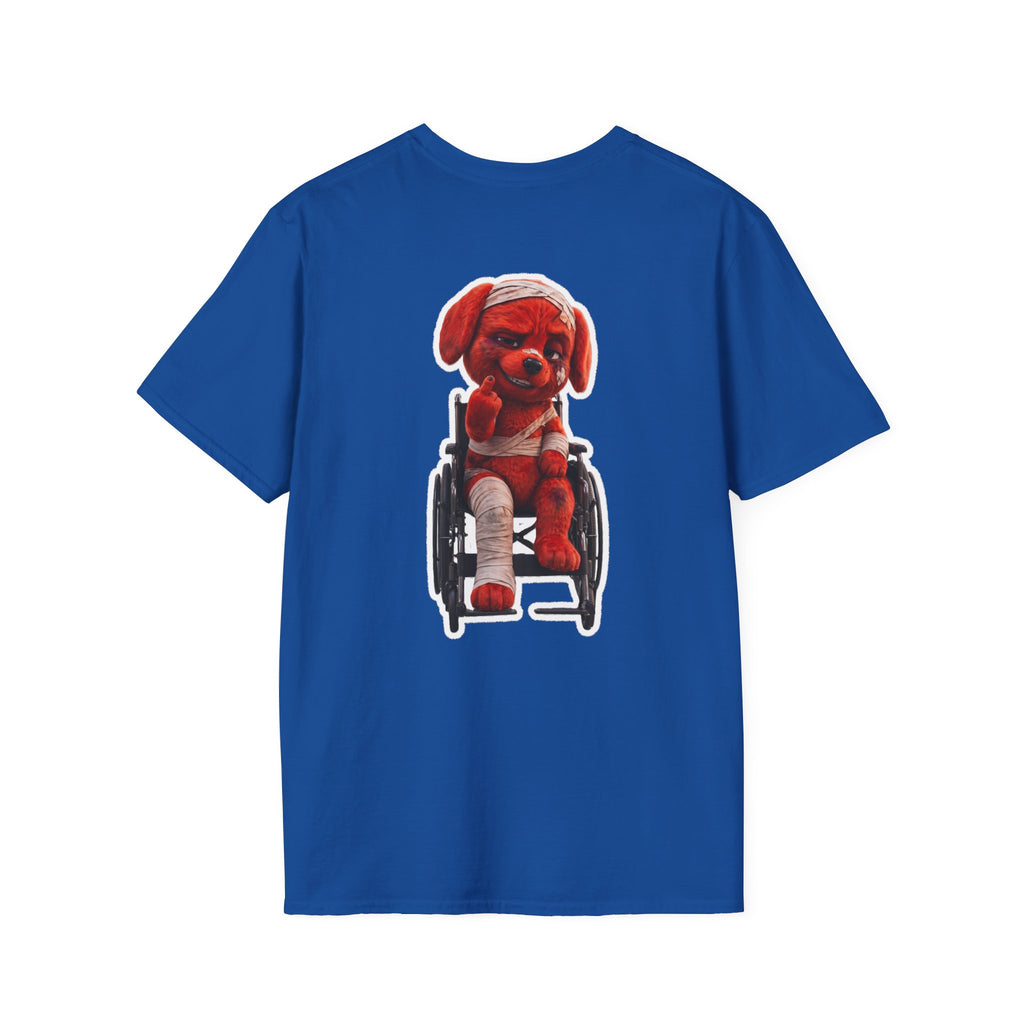 AWKWARD. Tee — Edgy Bandaged Dog Wheelchair Graphic Streetwear Shirt