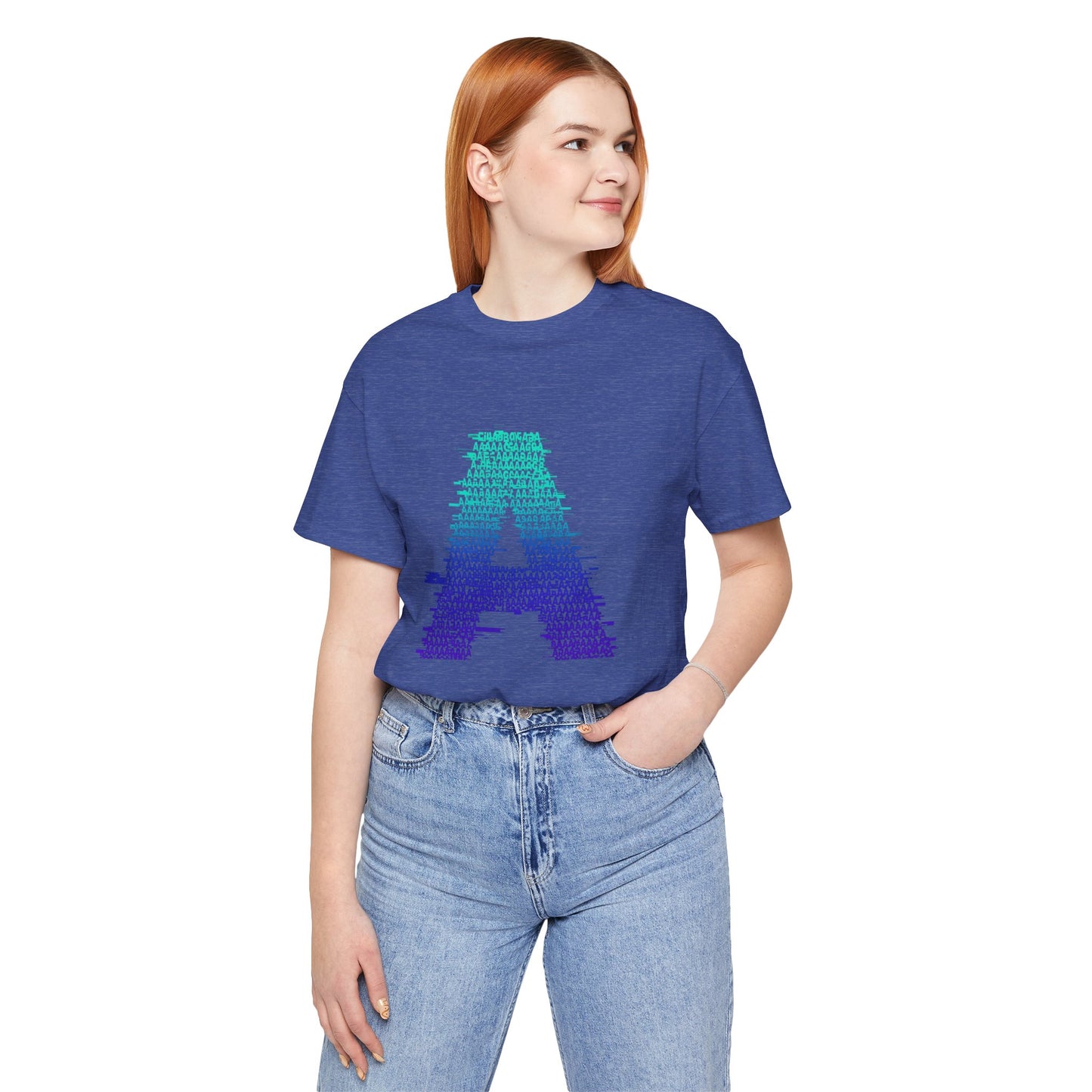 3D Glitch 'A' Tee — Premium Glitch-Art T-Shirt