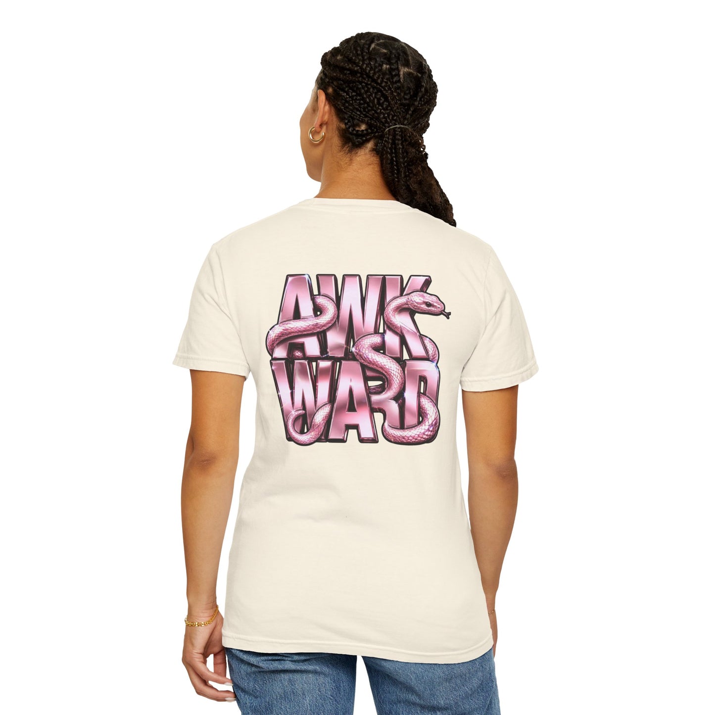 Ask A Ward T-Shirt — Pink Snake Graphic Tee