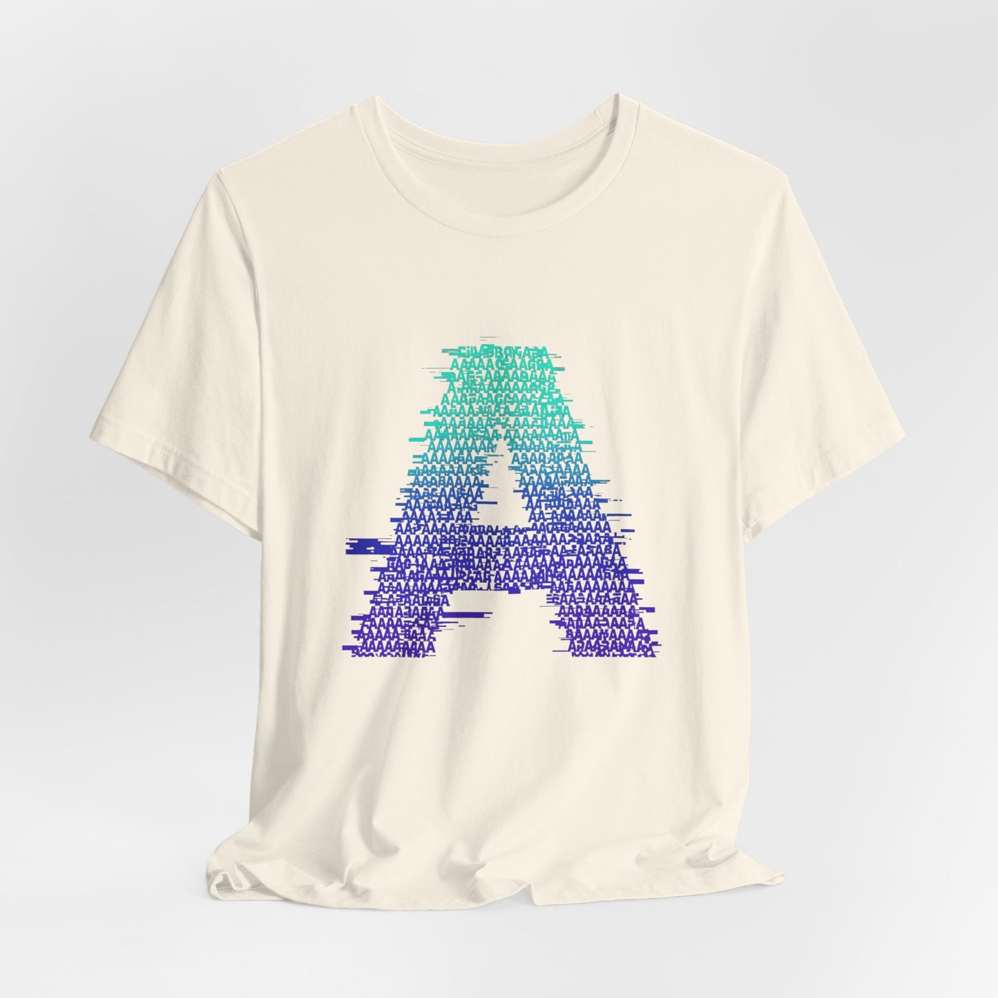 3D Glitch 'A' Tee — Premium Glitch-Art T-Shirt
