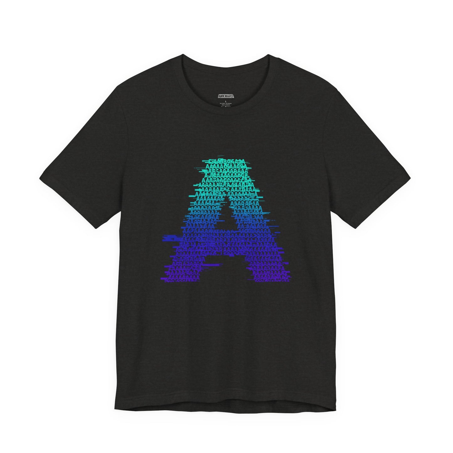 3D Glitch 'A' Tee — Premium Glitch-Art T-Shirt