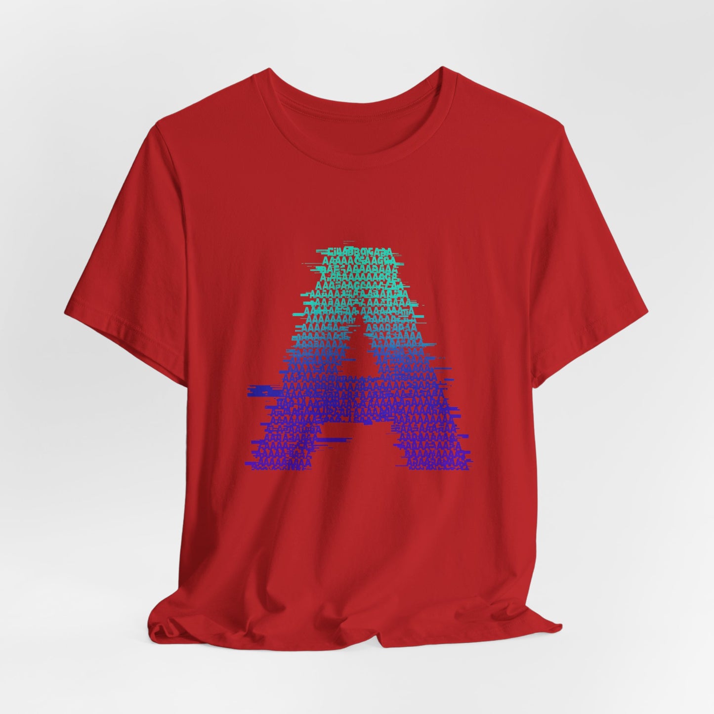 3D Glitch 'A' Tee — Premium Glitch-Art T-Shirt
