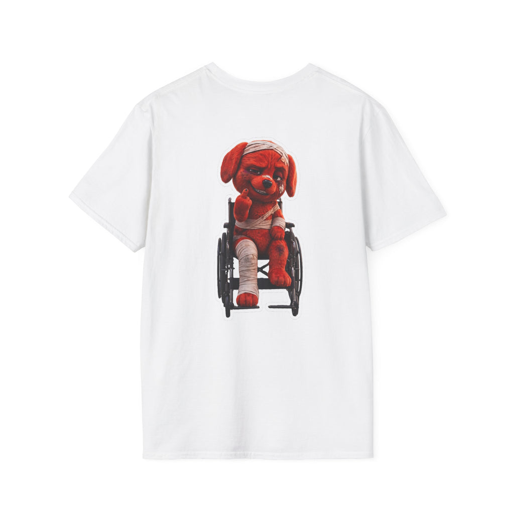 AWKWARD. Tee — Edgy Bandaged Dog Wheelchair Graphic Streetwear Shirt