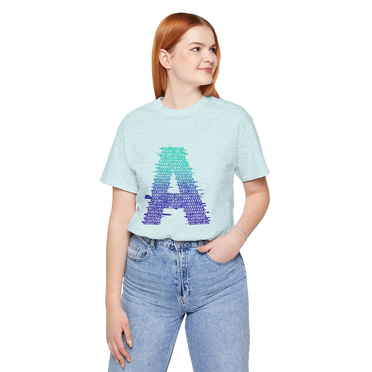 3D Glitch 'A' Tee — Premium Glitch-Art T-Shirt