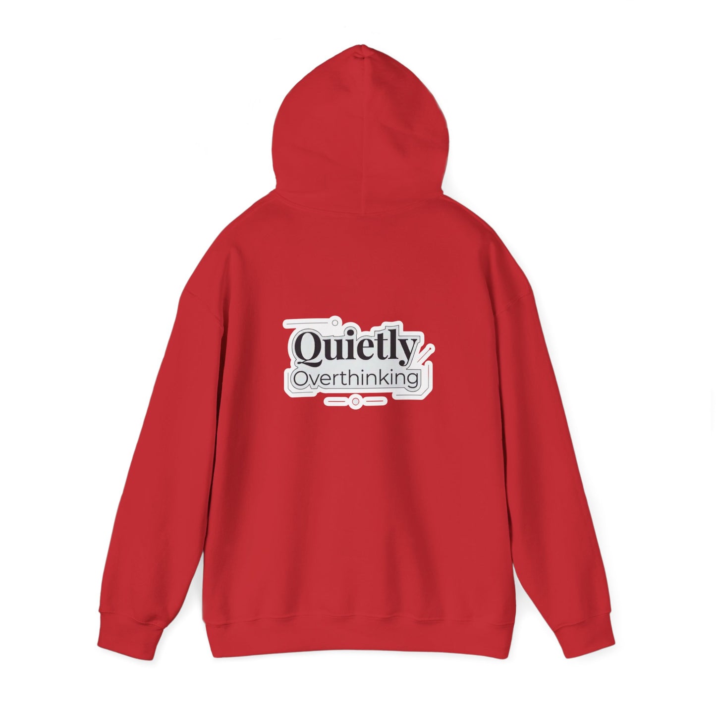 Quietly Overthinking Hoodie | Minimalist Abstract Streetwear | Gildan Heavy Blend