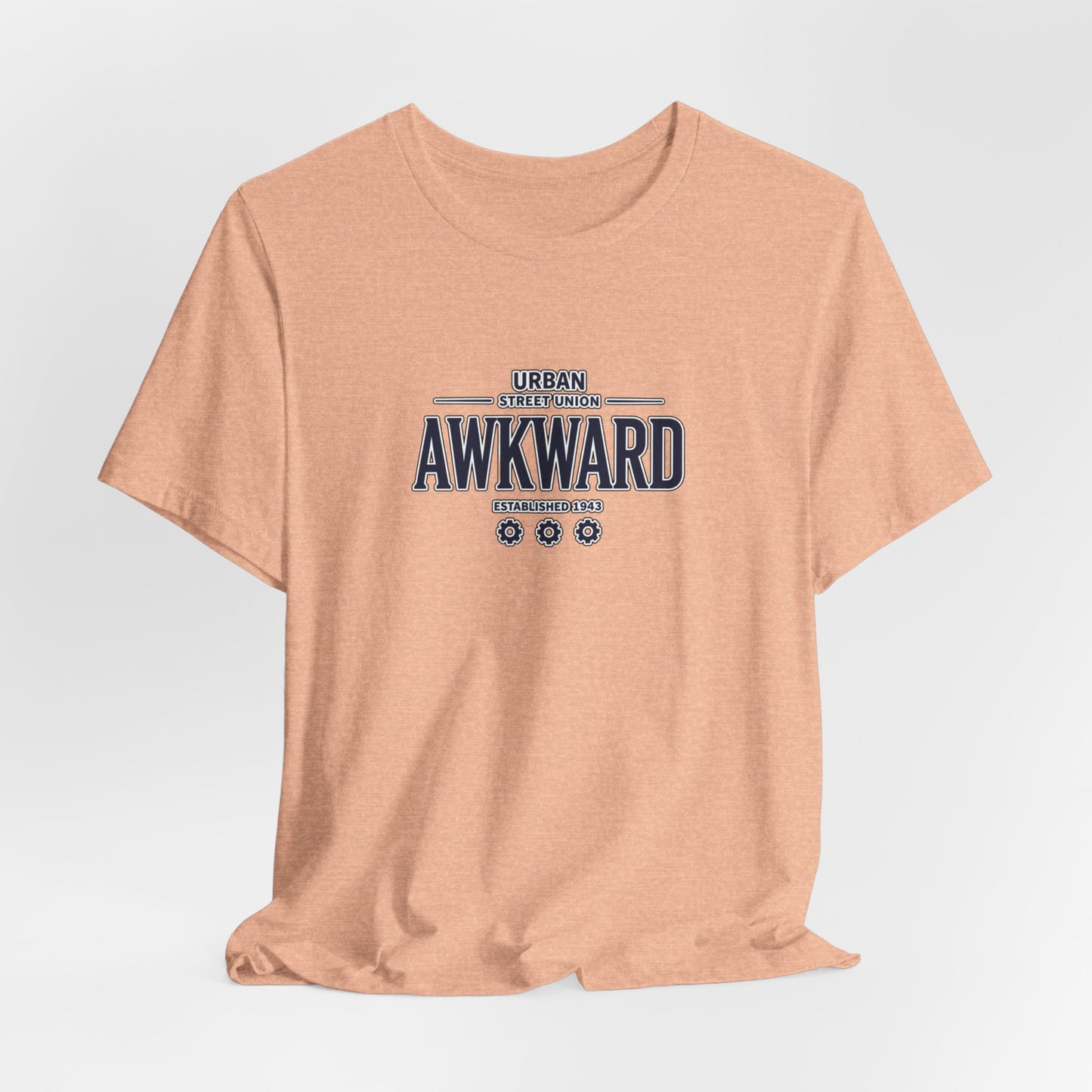 Awkward Graphic Tee — 'Urban Street Union' Retro Collegiate Shirt